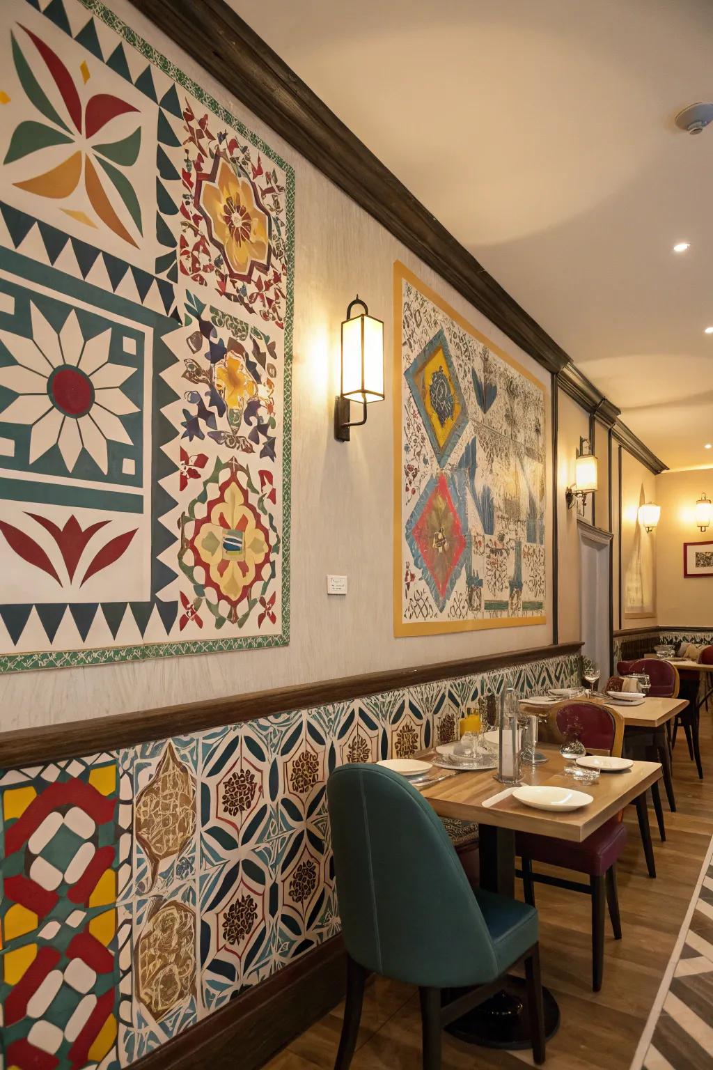 Angular designs impart a contemporary edge to your environment.