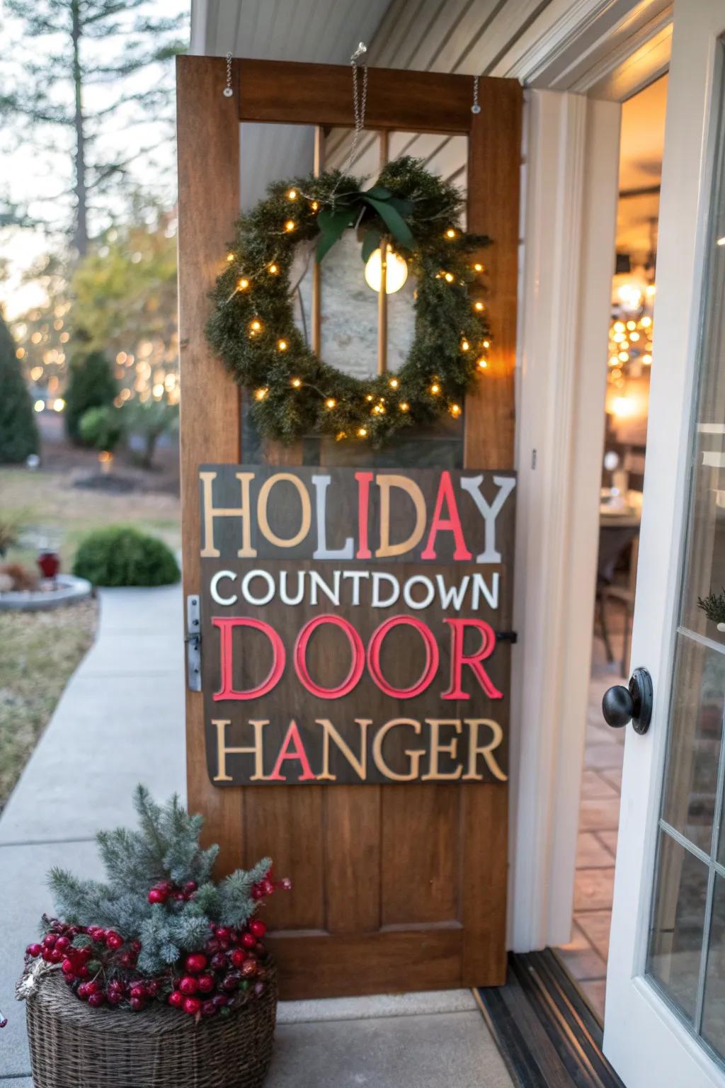 A festive reckoning door adornment to denote the significant epochs.