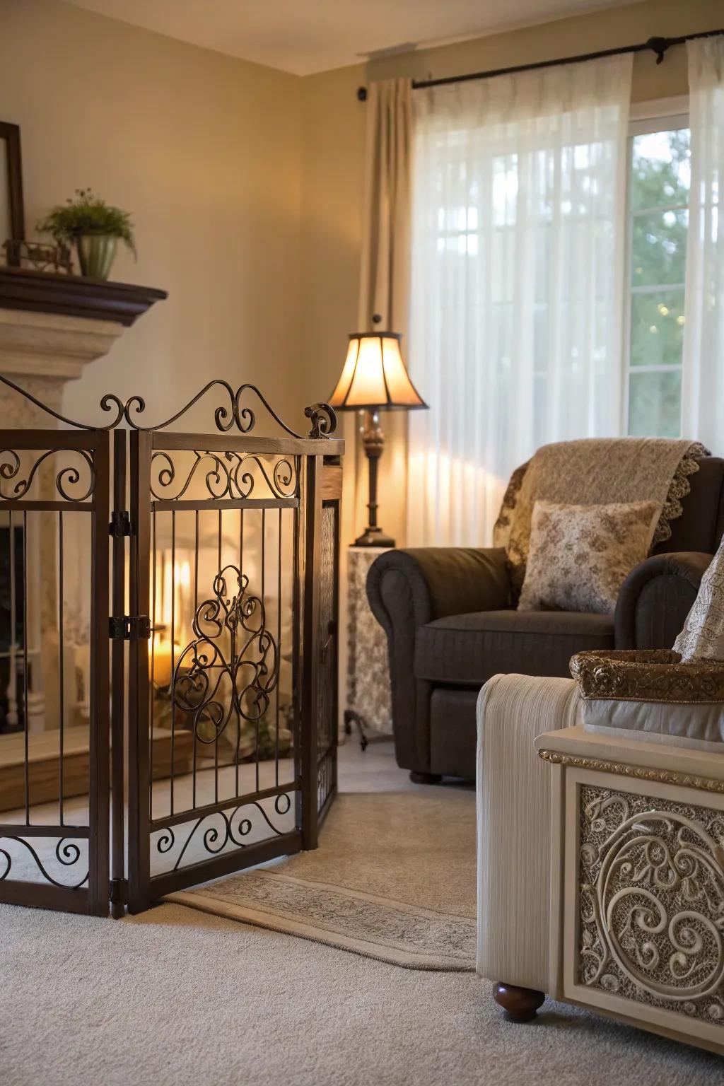 Safety joined with elegance through refined pet barriers.