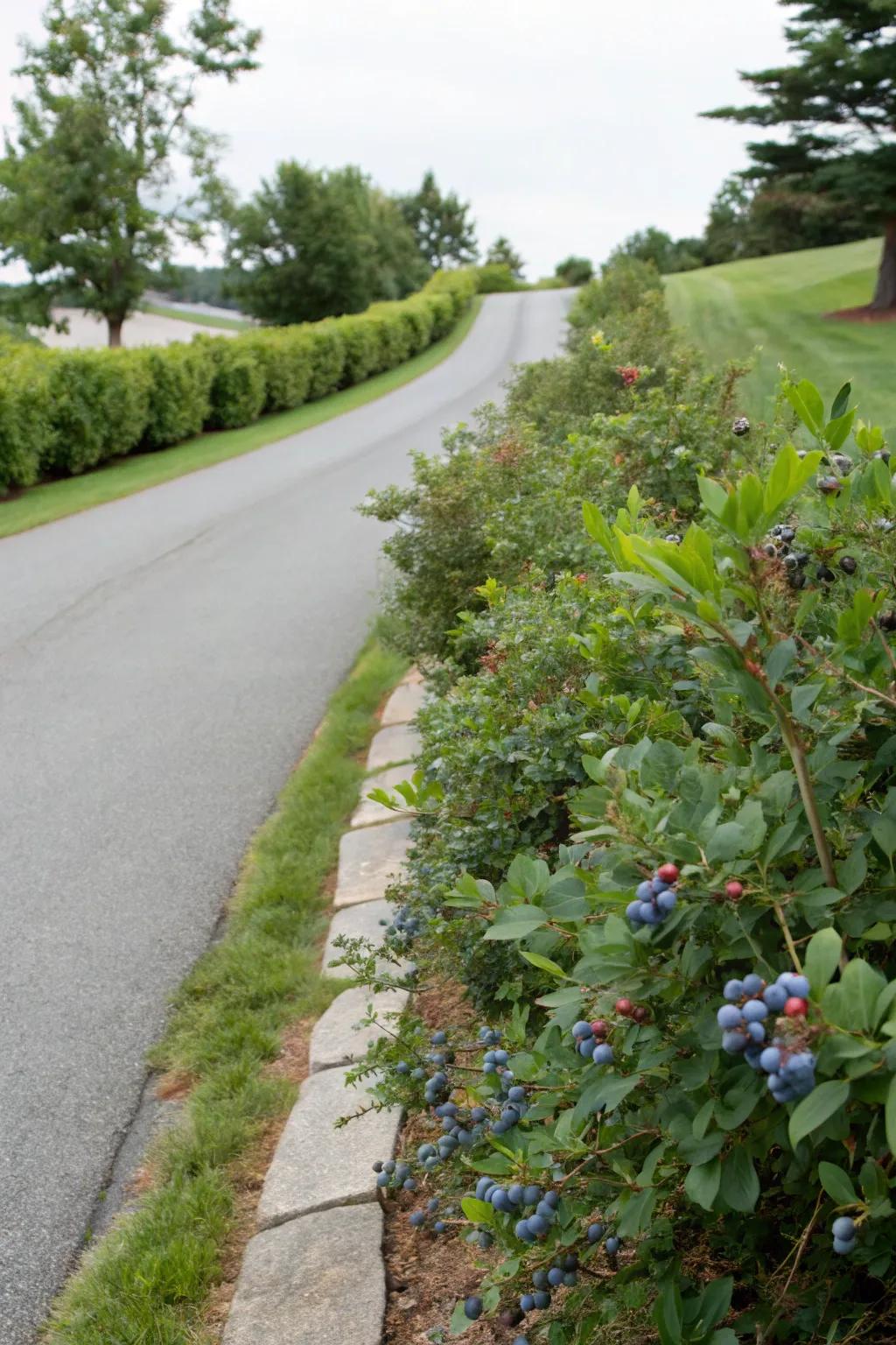 Fruit-bearing shrubbery furnishes allure and a palatable harvest.