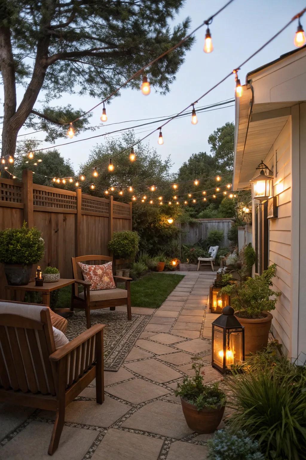 Convert your exterior space incorporating decorative illumination.