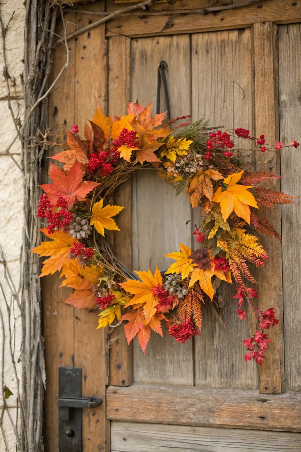 Seasonal wreaths contribute a festive essence to home decor.