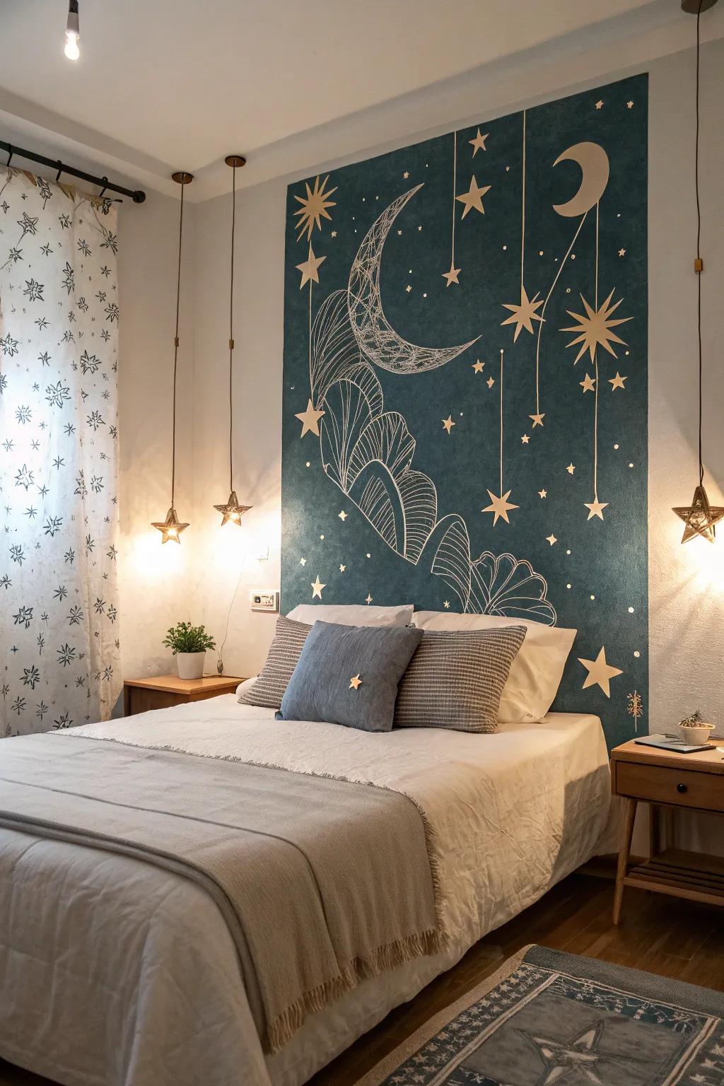 Ethereal compositions bring the calm of the night sky indoors.