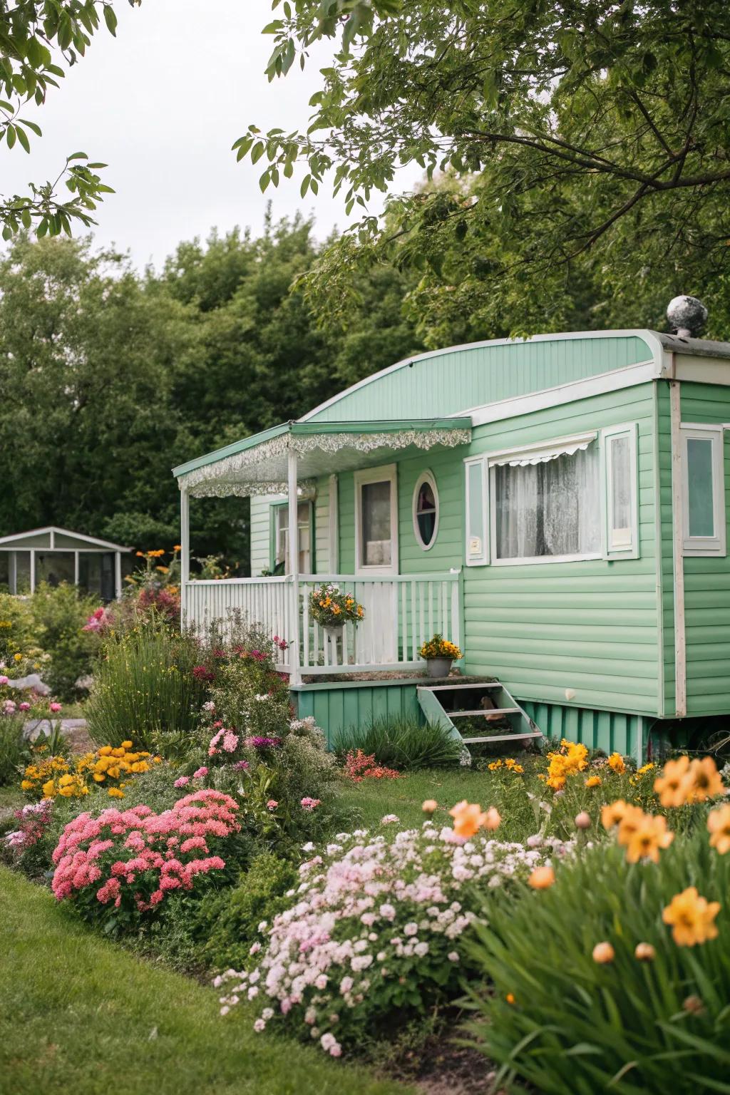 Spring leaf offers a contemporary and welcoming visual.