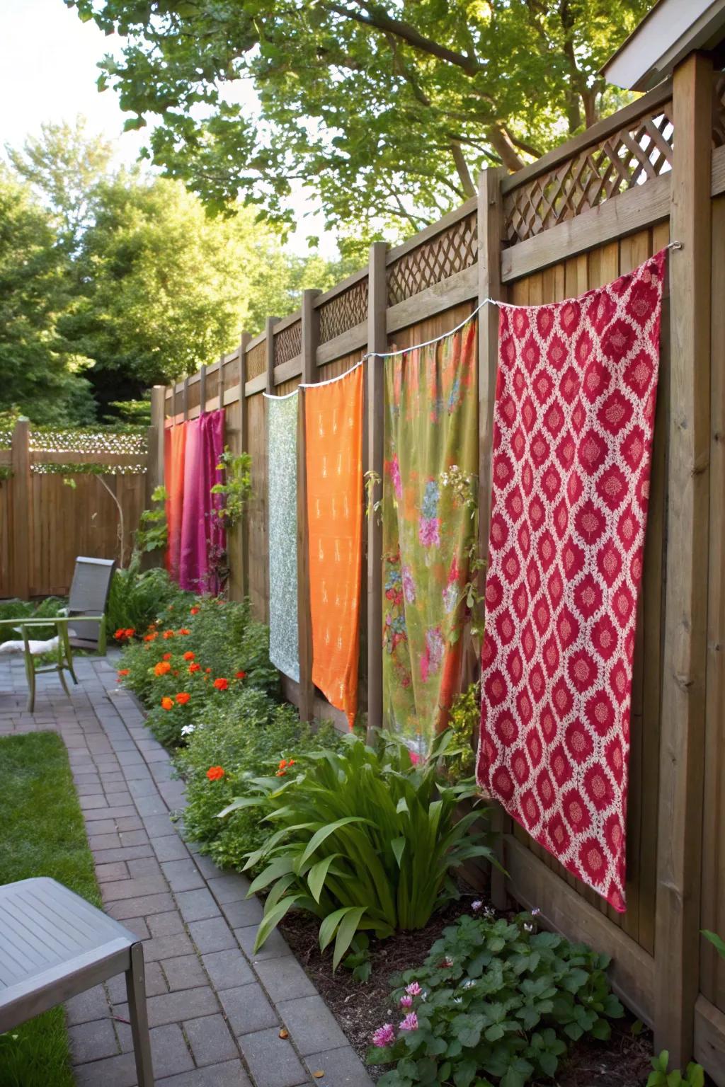 Textile screens proffer color and privacy in one fashionable package.