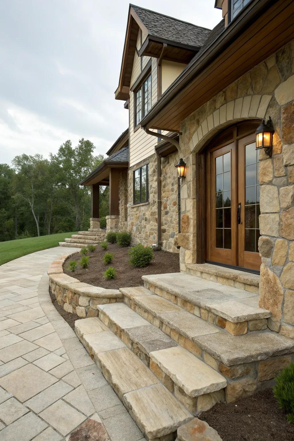 Timeless rock components enhancing design.