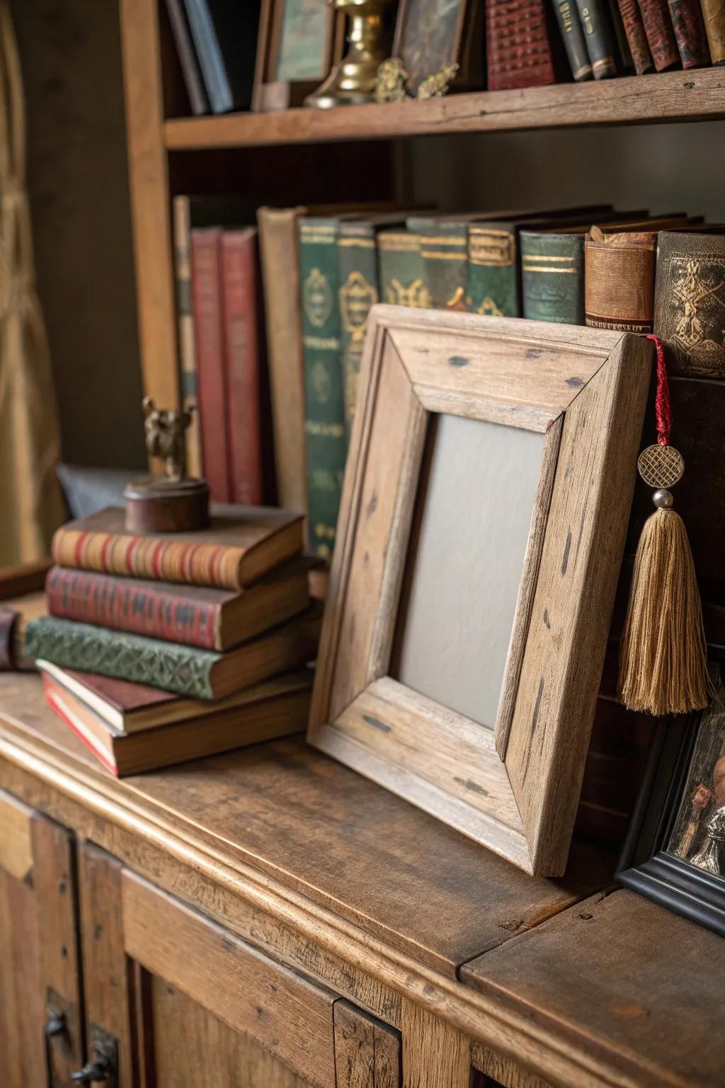 Reclaimed materials add warmth and character to your décor.