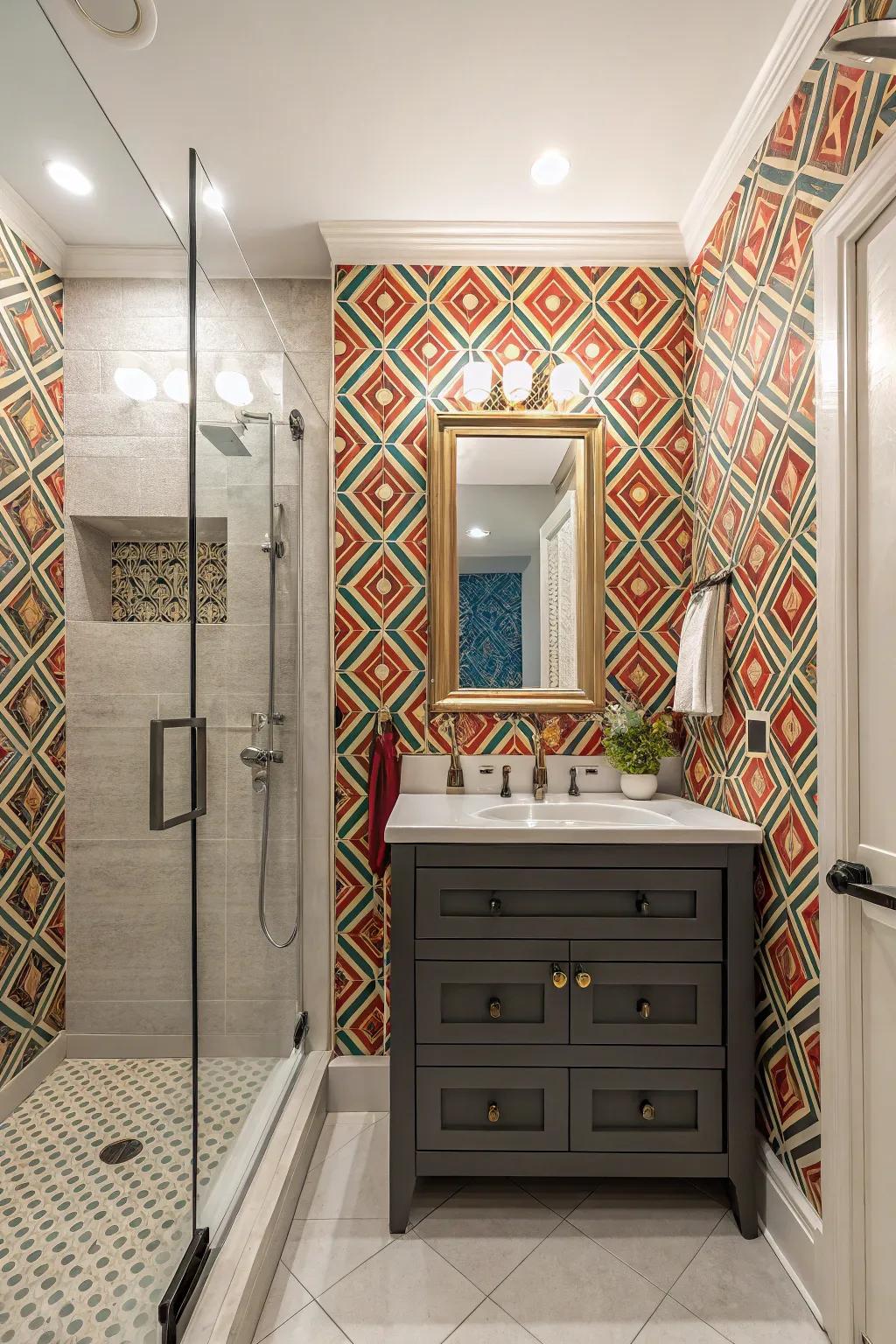 Wallcovering can change walls into artworks.