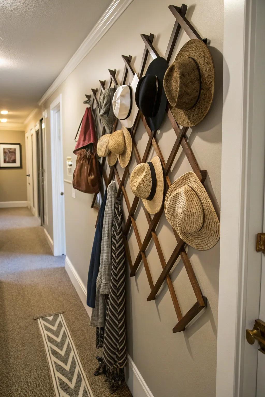 Serpentine racks infuse a dynamic element into your decor.