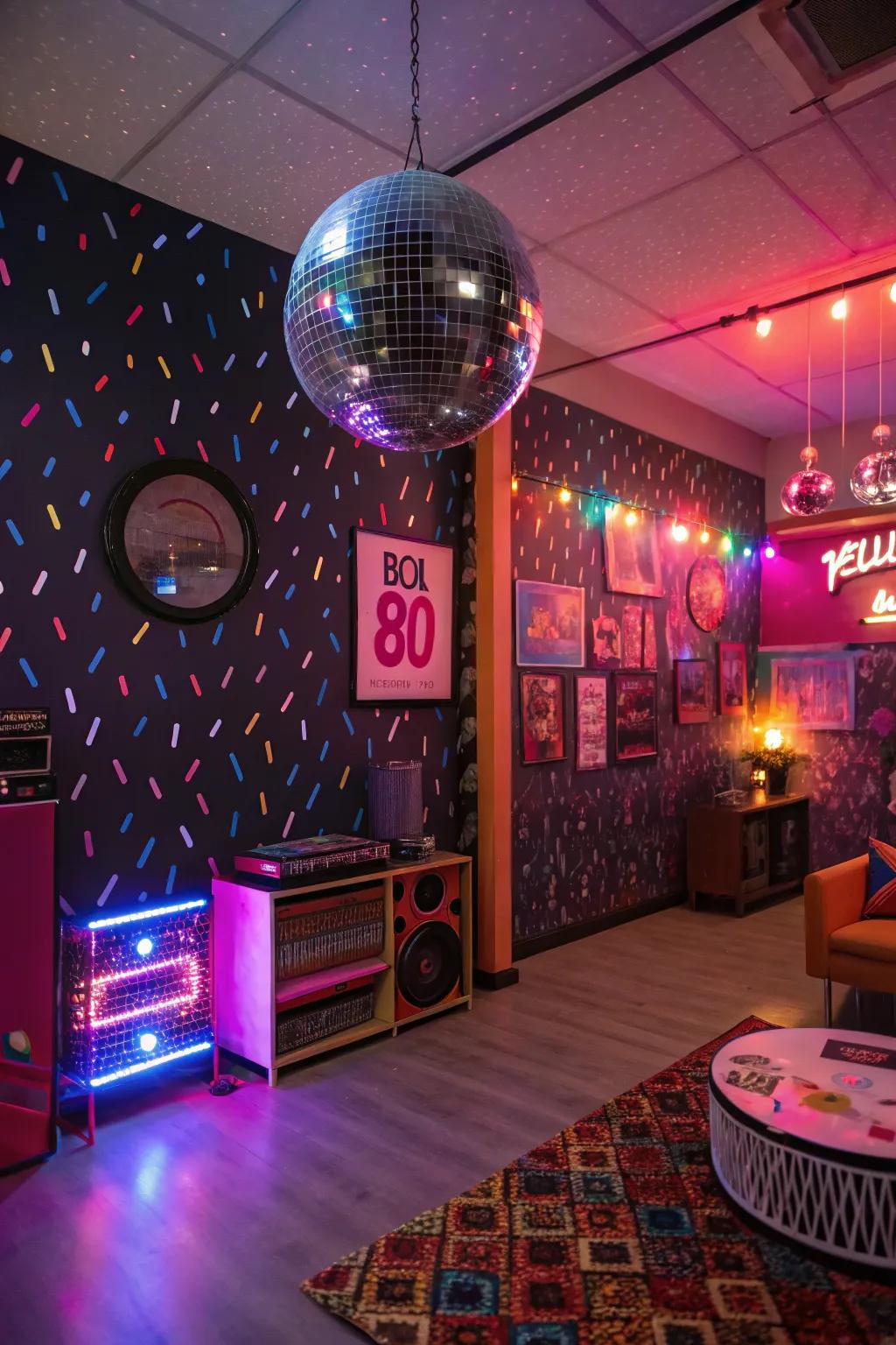 Dance the evening away through a joyous Echoes of the Eighties Noel theme.