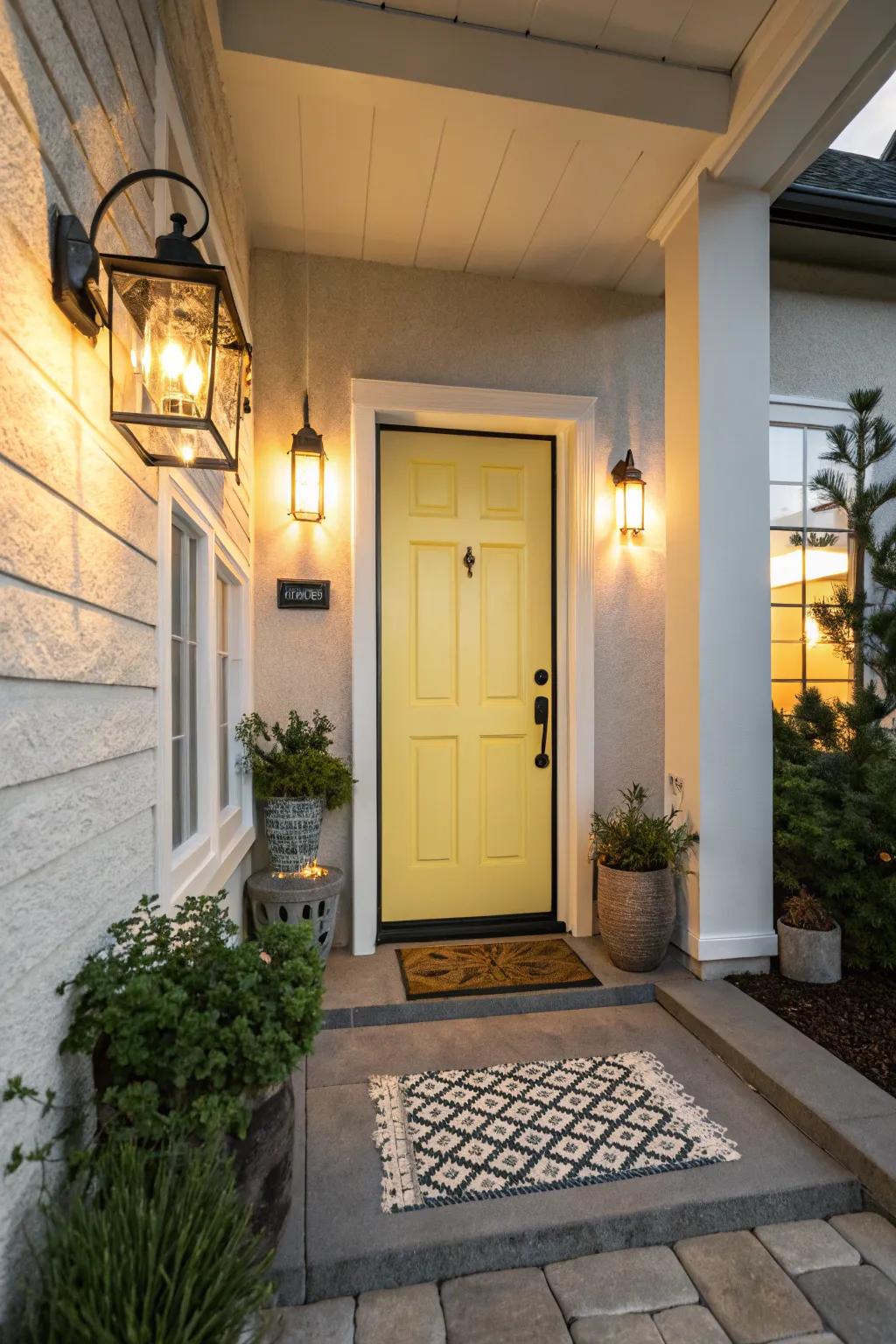 An entrance upgraded to create a superb first impression.