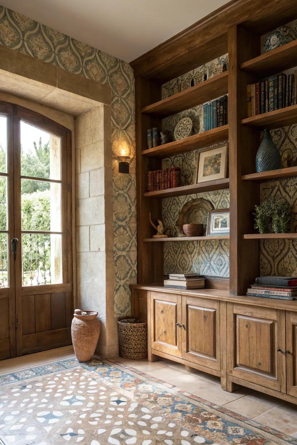 An extraordinary area enhanced by the skills of artisan craftsmanship.