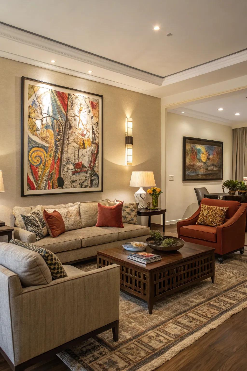 Audacious artistic pieces make a pronouncement and append persona.