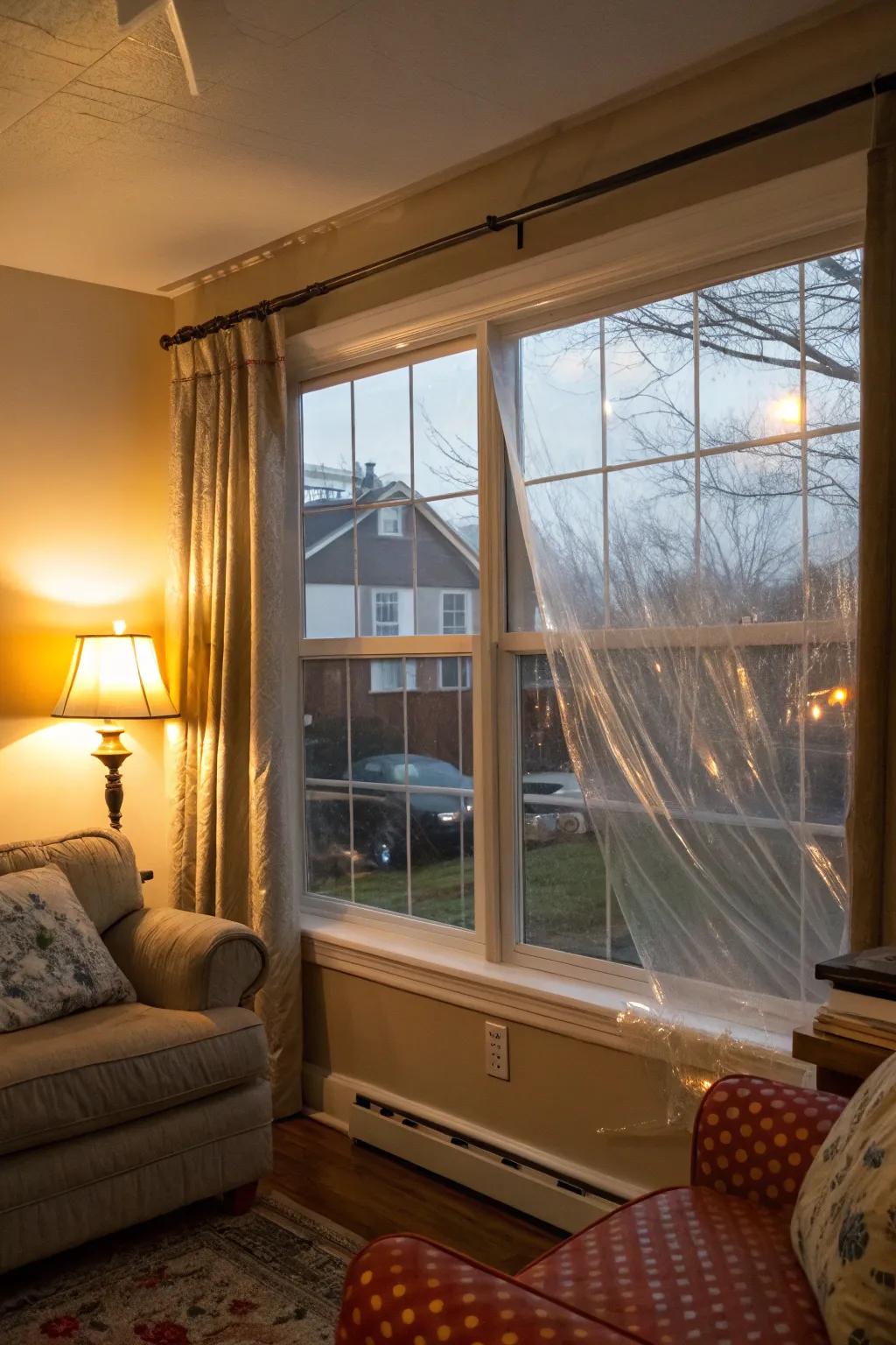 Plastic insulation offers a swift, short-term solution.
