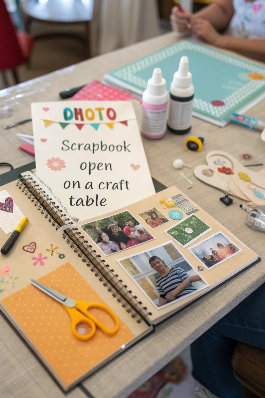 Scrapbooking adds a creative touch to your photo memories.