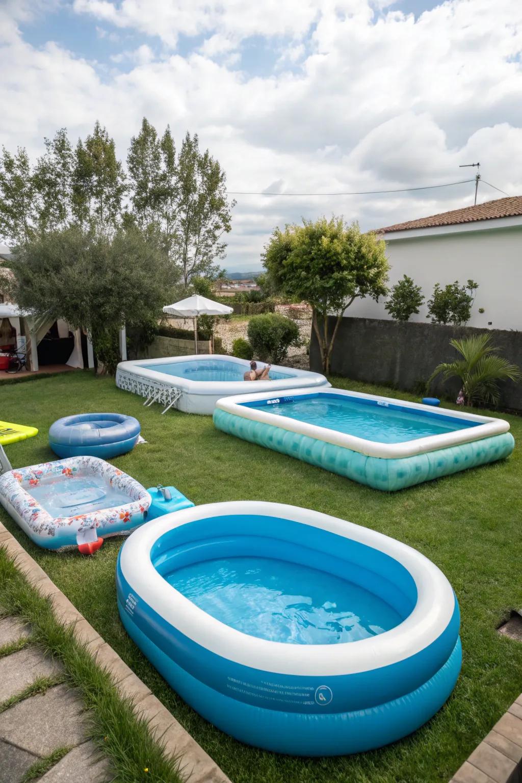 Different pools mean fun for everyone!
