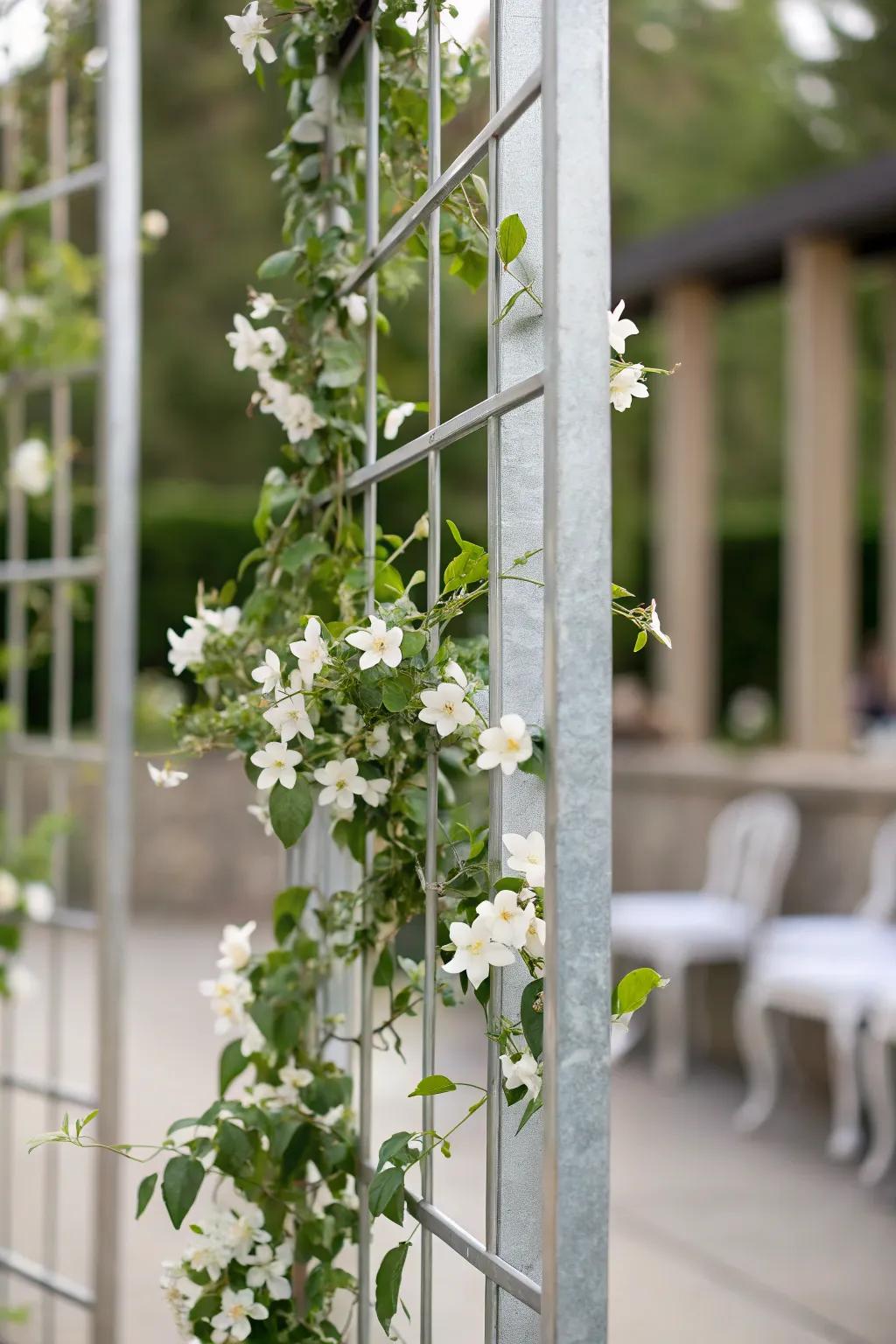 Integrate modern style using organic appeal through alloy climbing frames.