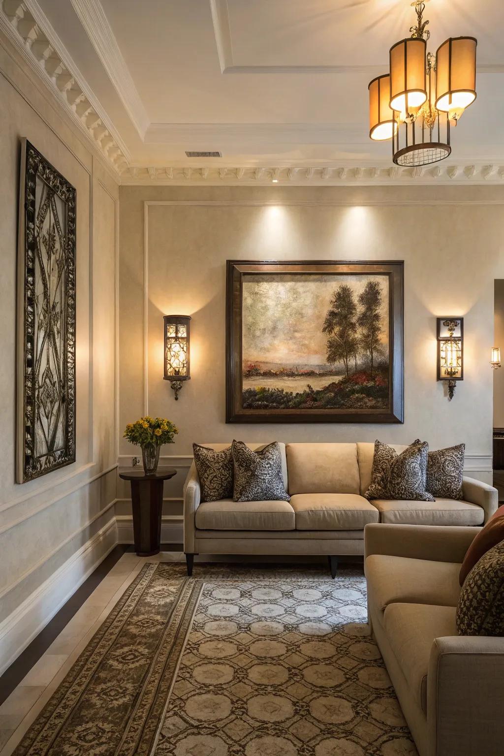 Your walls will benefit from the drama and style that decorative wall sconces offer.