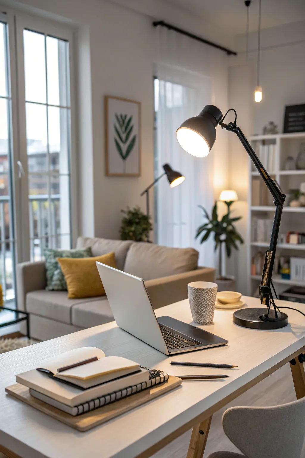 Assignment lighting furnishes concentrated illumination, indispensable for productive workspaces.