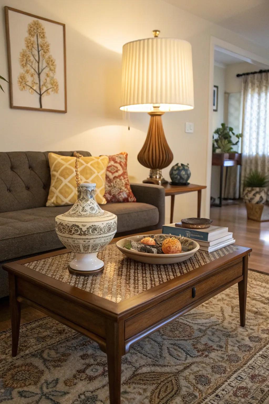Vintage finds have the ability to instill individuality and charm into your living space setting.