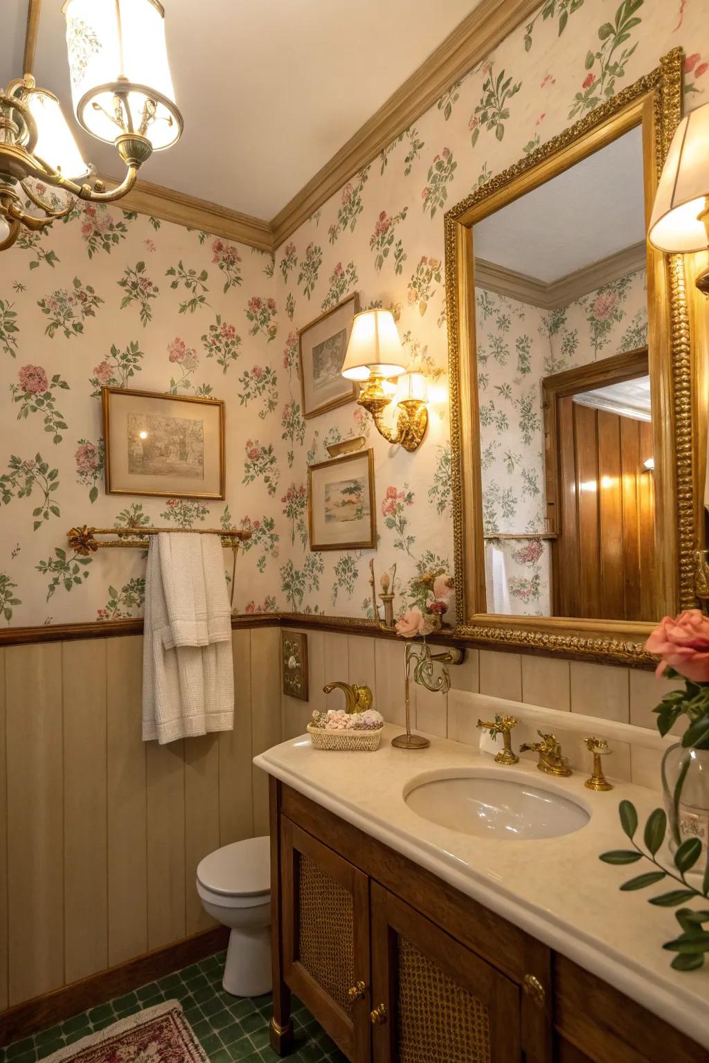 Wall covering that enlivens vintage nostalgia.