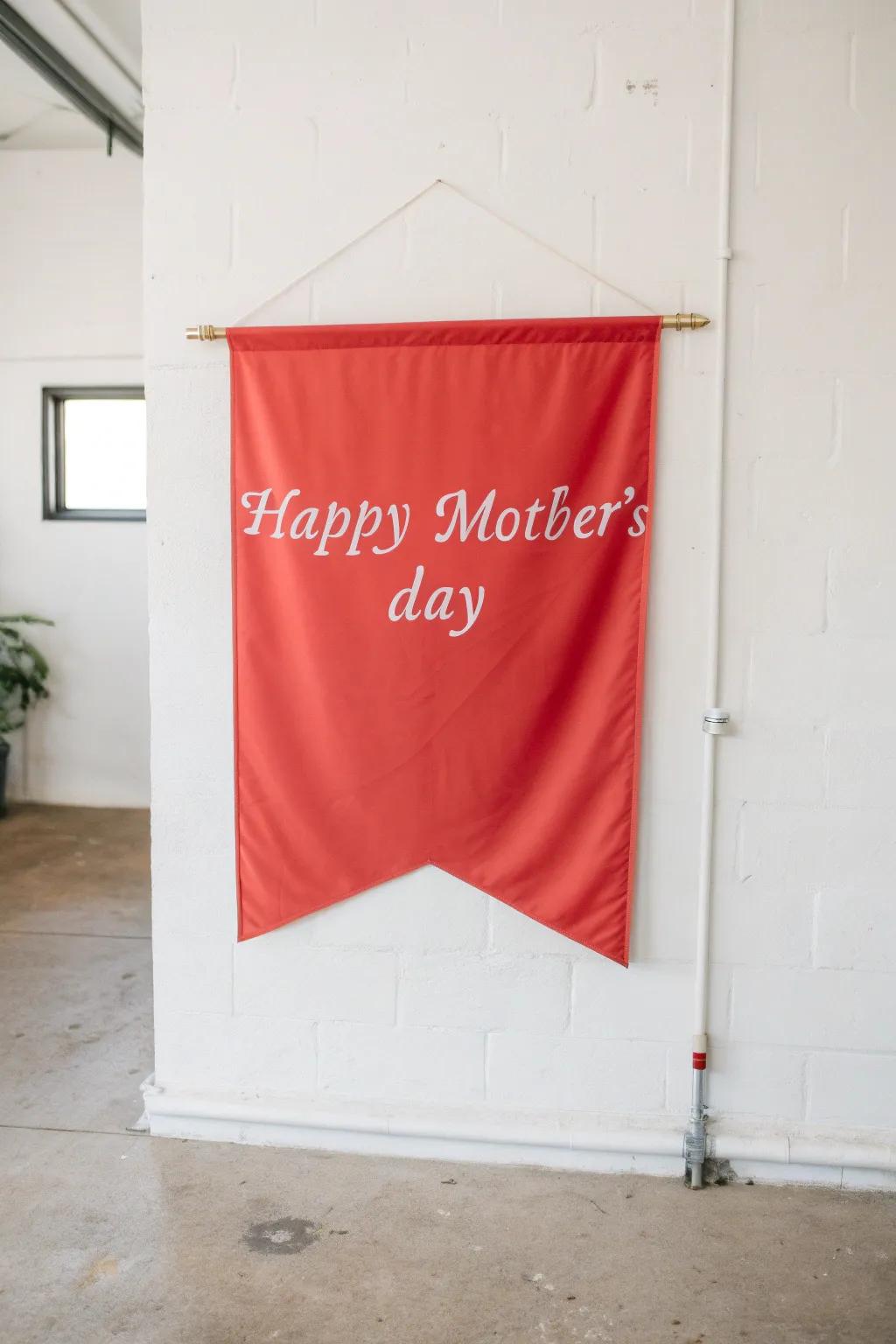 Personalize with a bespoke Mother's Day pennant.