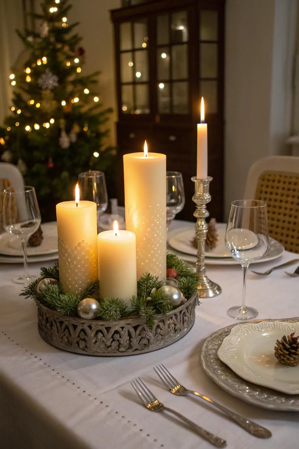Elegant luminary configurations append depth and sophistication to the aesthetic.