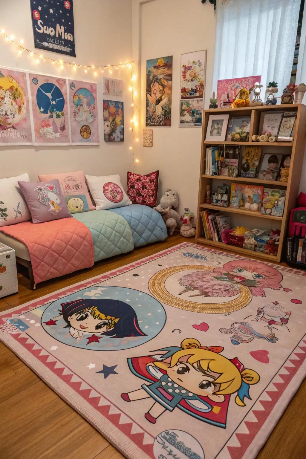 Floor coverings can embody the flawless concluding impression to your anime chamber.