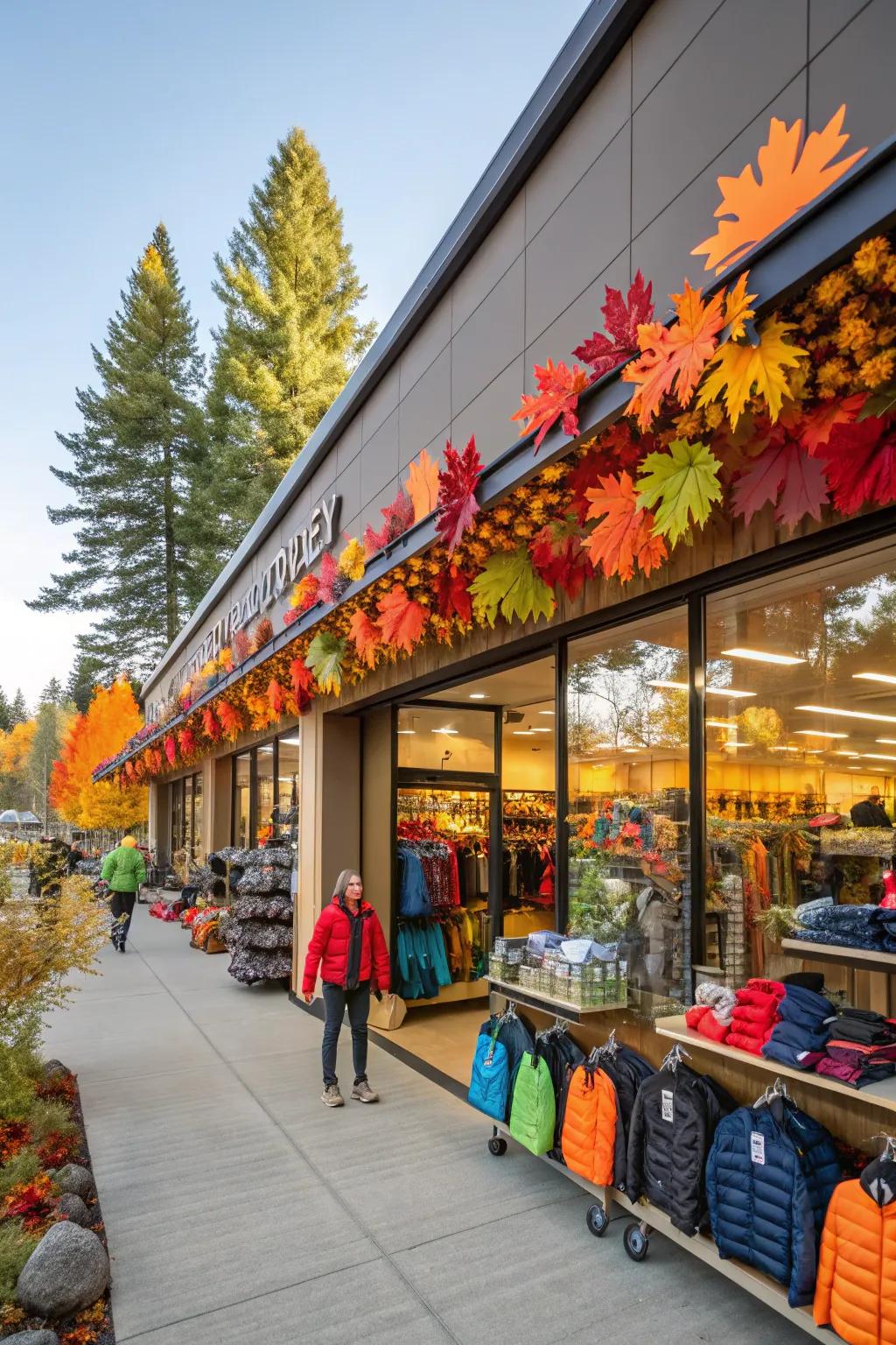 Seasonal color coordination employed to cultivate a vibrant and revitalizing retail ambiance.