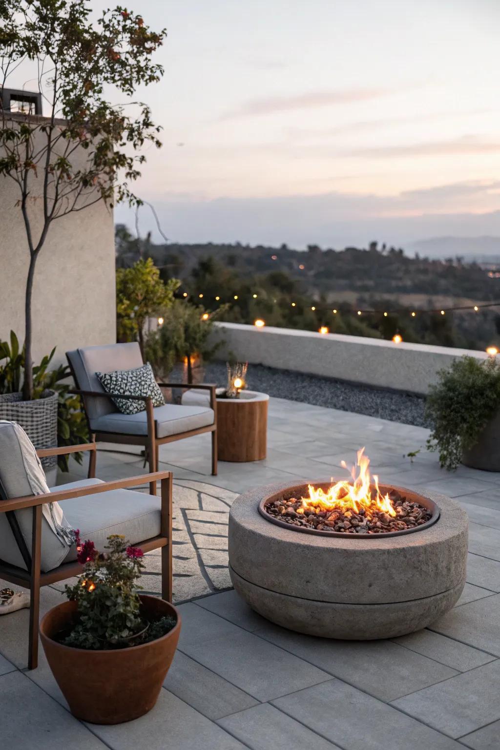 Eco-conscious fire pits blend sustainability with aesthetics.