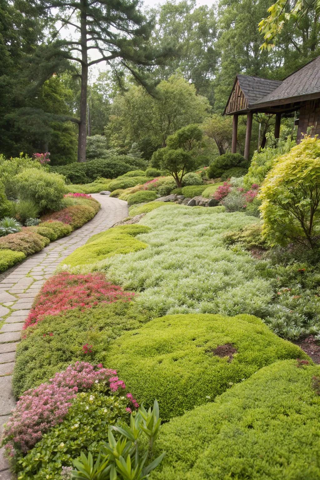 Tough ground spreads are a pet-applicable substitution for conventional turf.