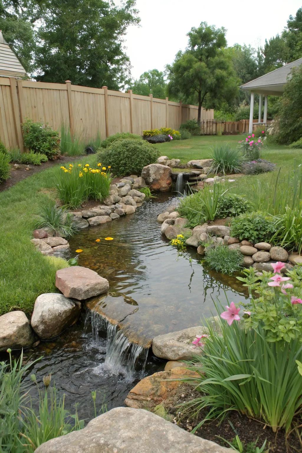 Eco-conscious streams employ sustainable practices intended for a greener garden.