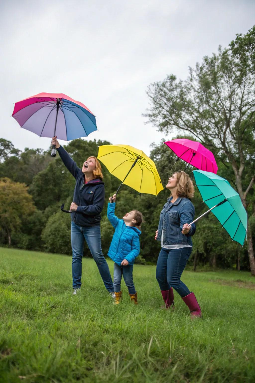 Incorporate a burst of color and amusement through fanciful weather shield supports.