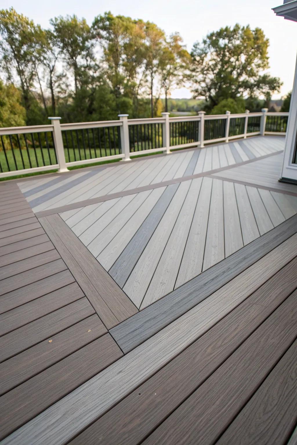 Make an impression with multi-width decking.