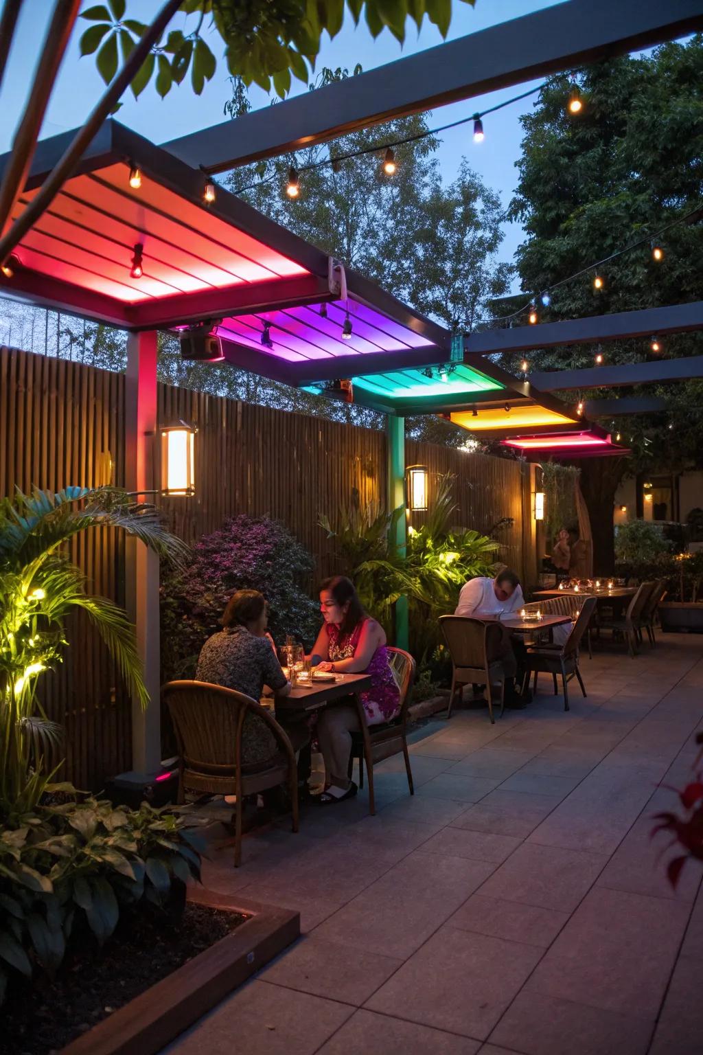 Chromatic LEDs present a playful and versatile lighting option.