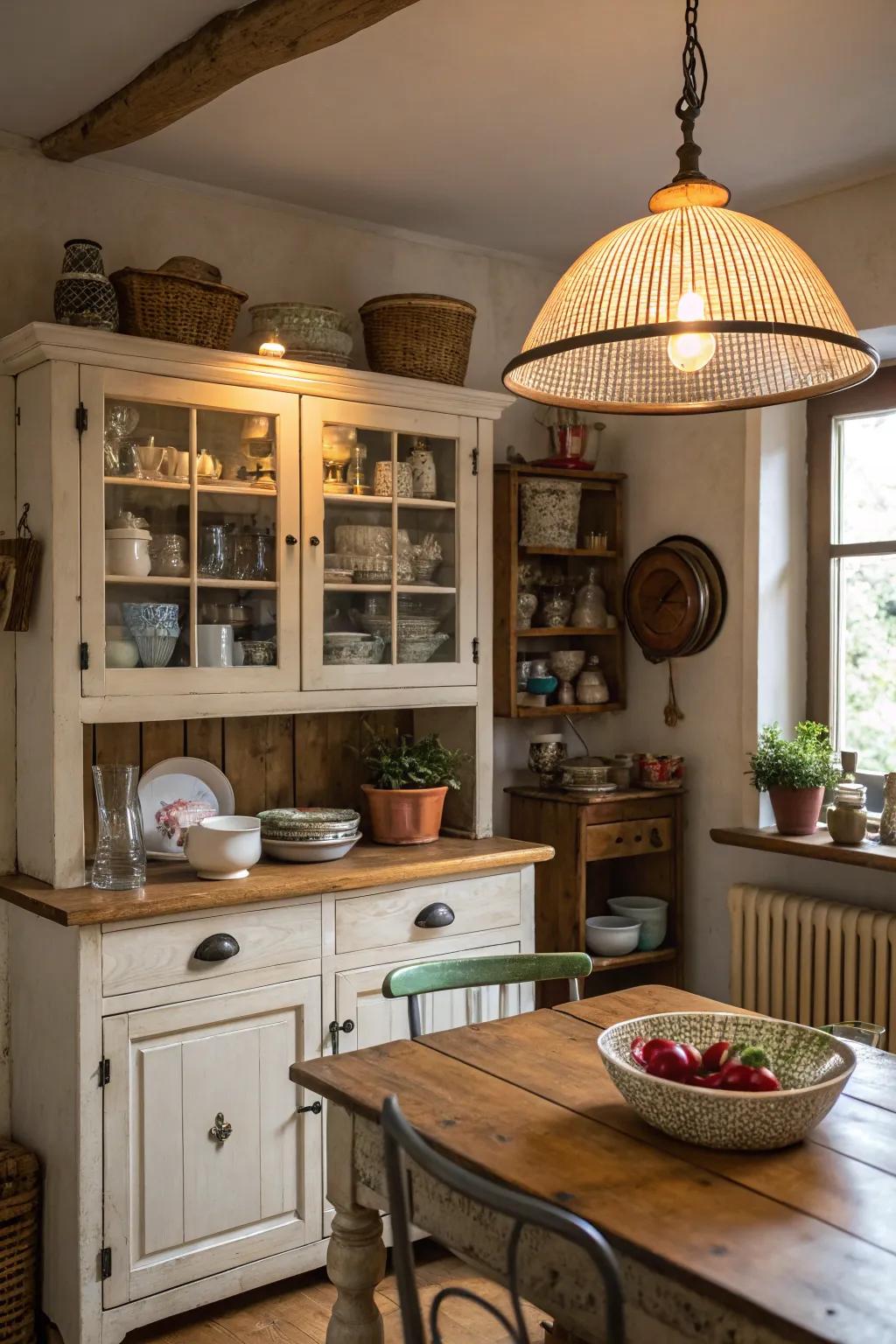 Period-inspired details contribute charm and character to the space.