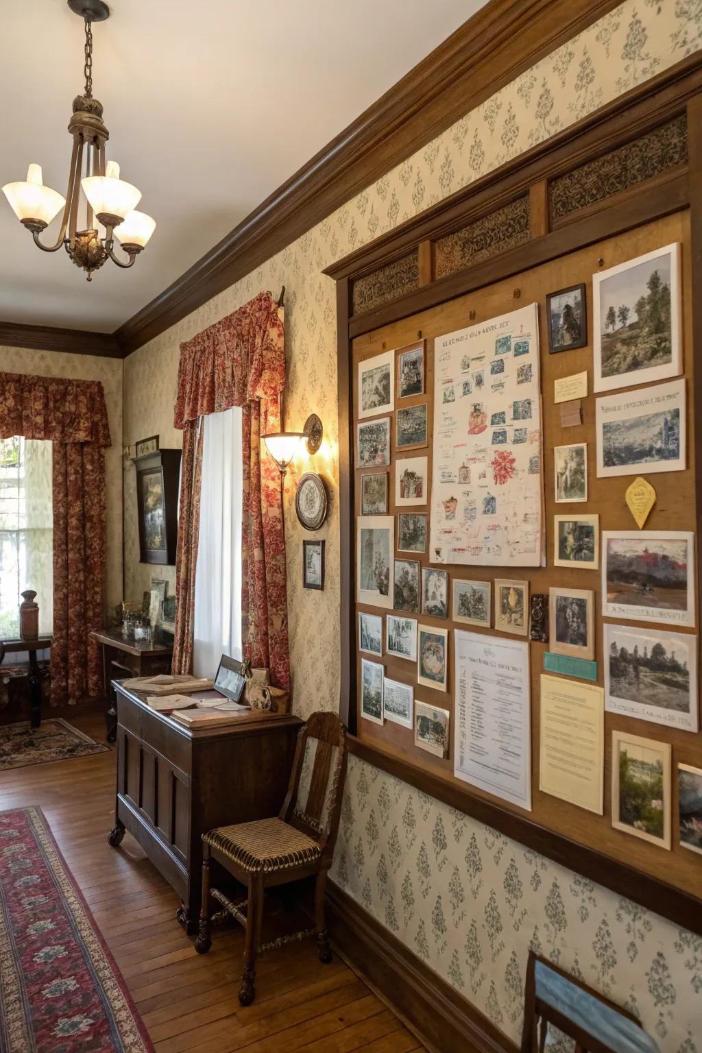 Transport your area back in time using vintage grooveboard décor.
