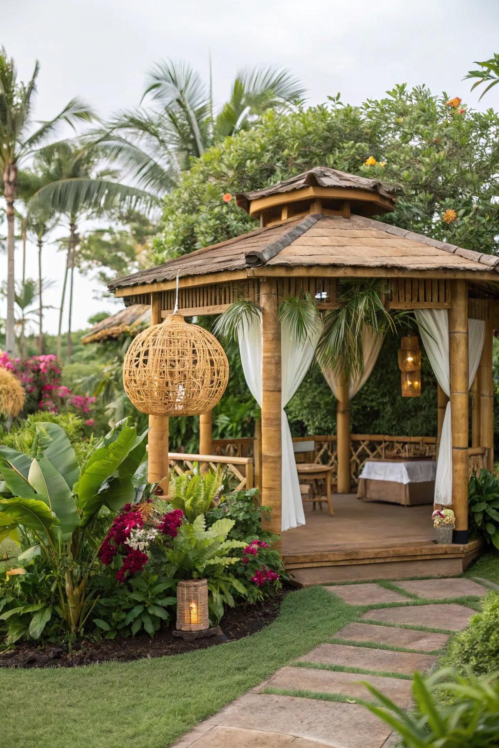 Actualize a tropical sanctuary within your backyard.