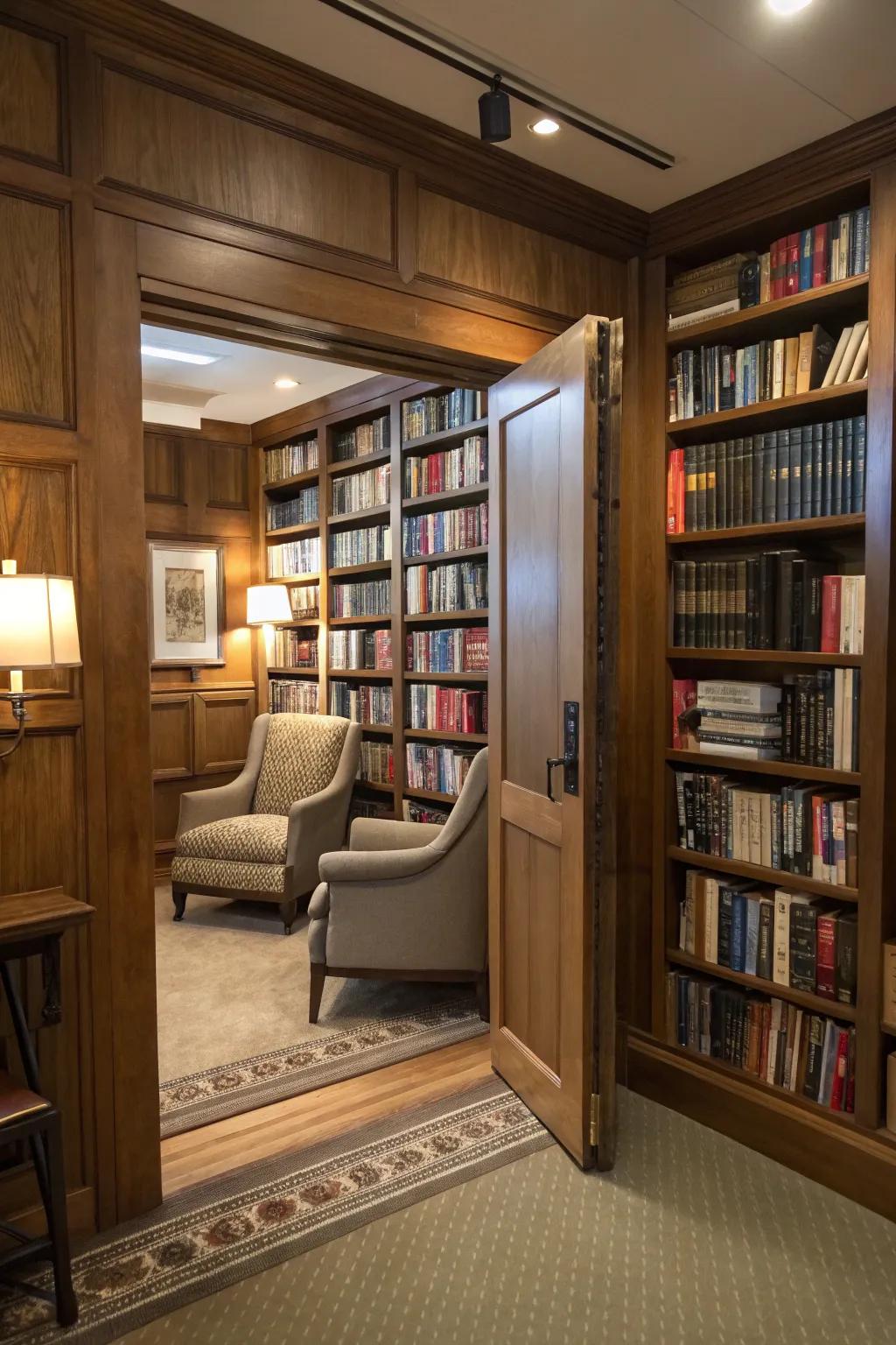 Secret entrances add intrigue and fun to your library.