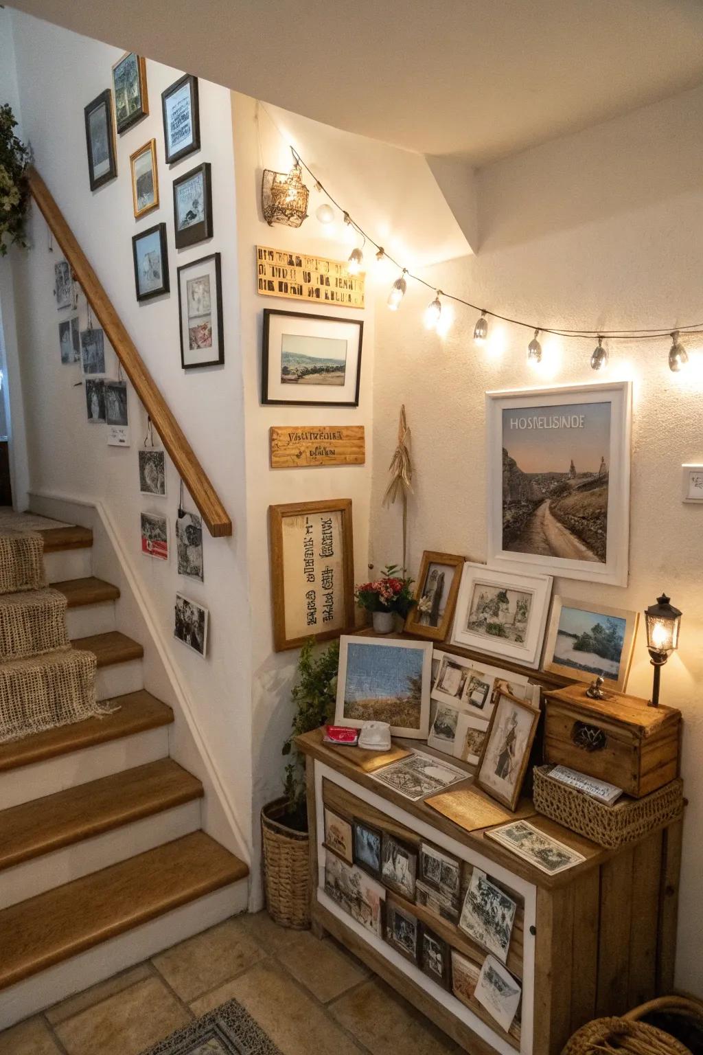 Personal items saturate your landing with character and warmth.