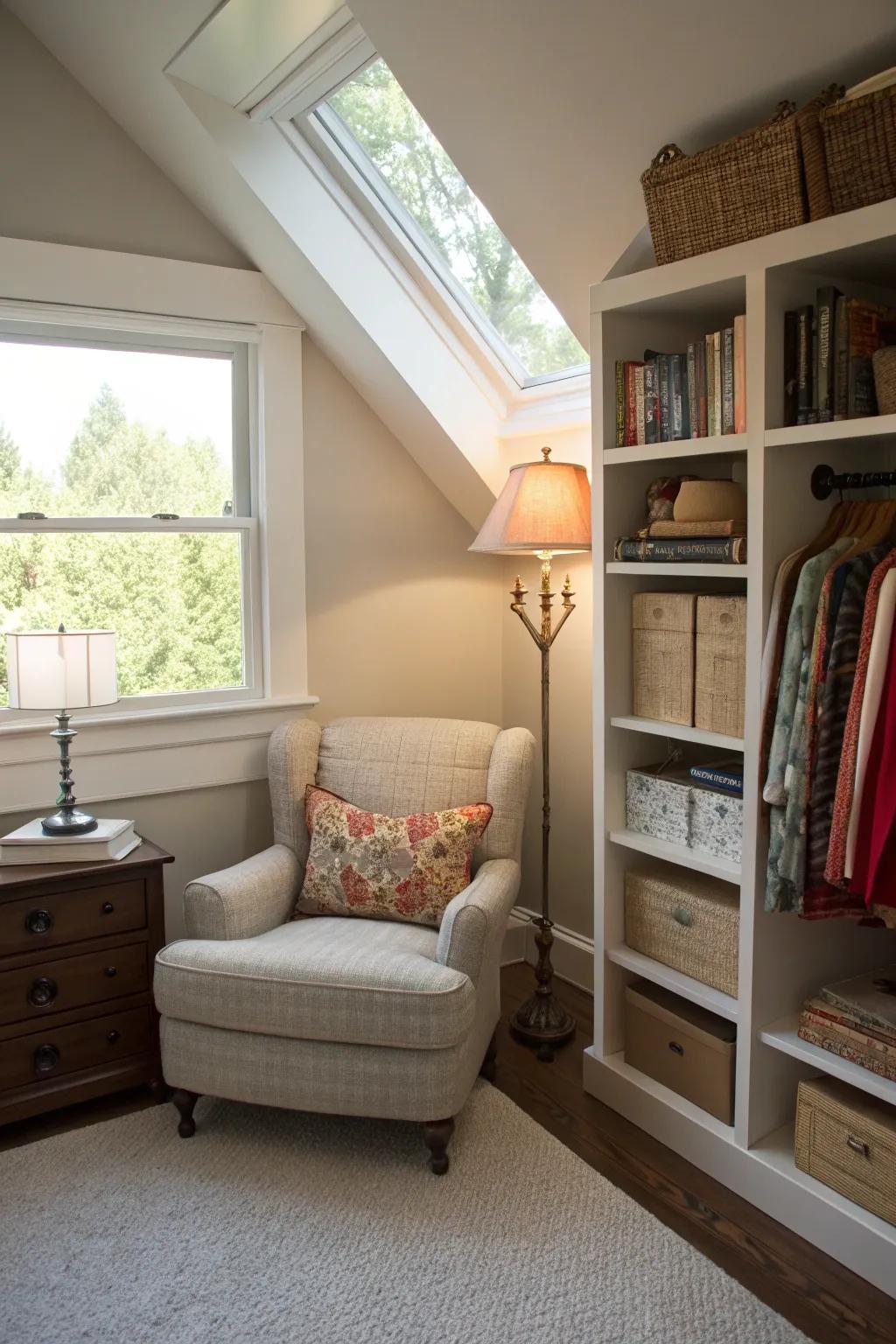 A serene area for reading.