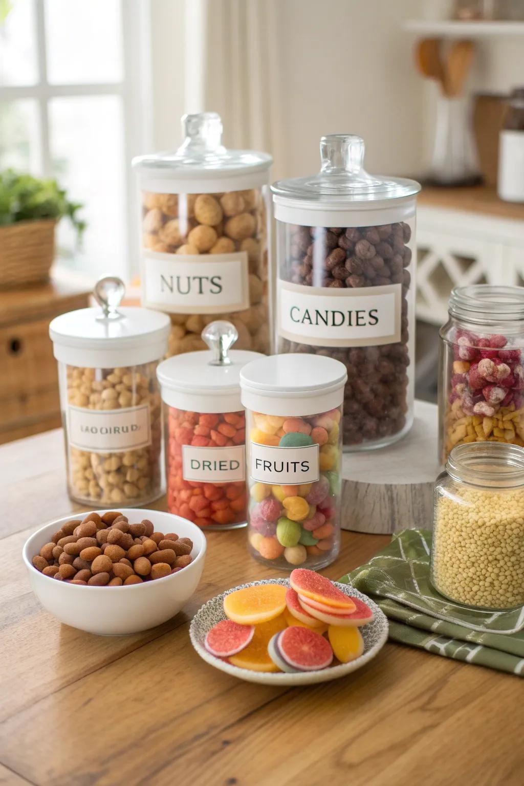 Tags instill clarity and structure within snack retention.