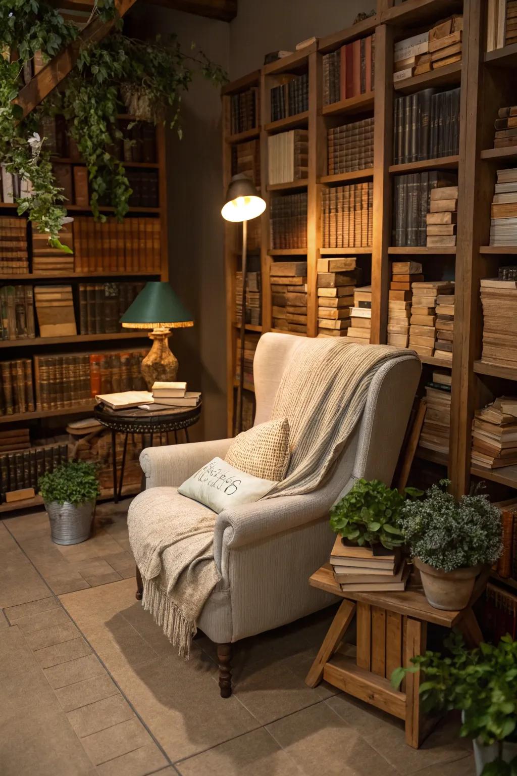 Antiquated volumes and manuscripts contribute a nuance of antiquity and intellect to a chamber.