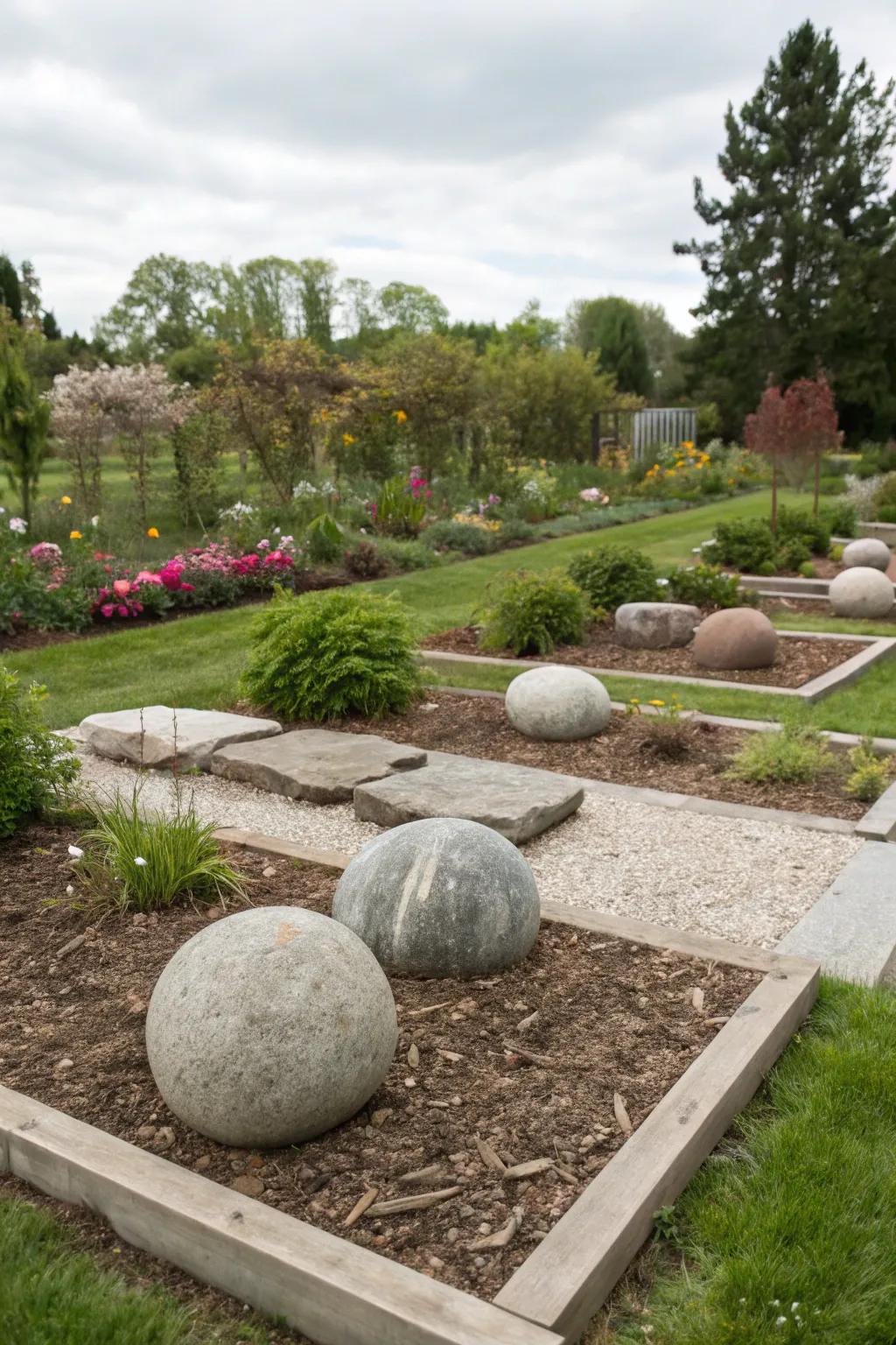 Morph your garden into an artistic realm with sculptural stones.