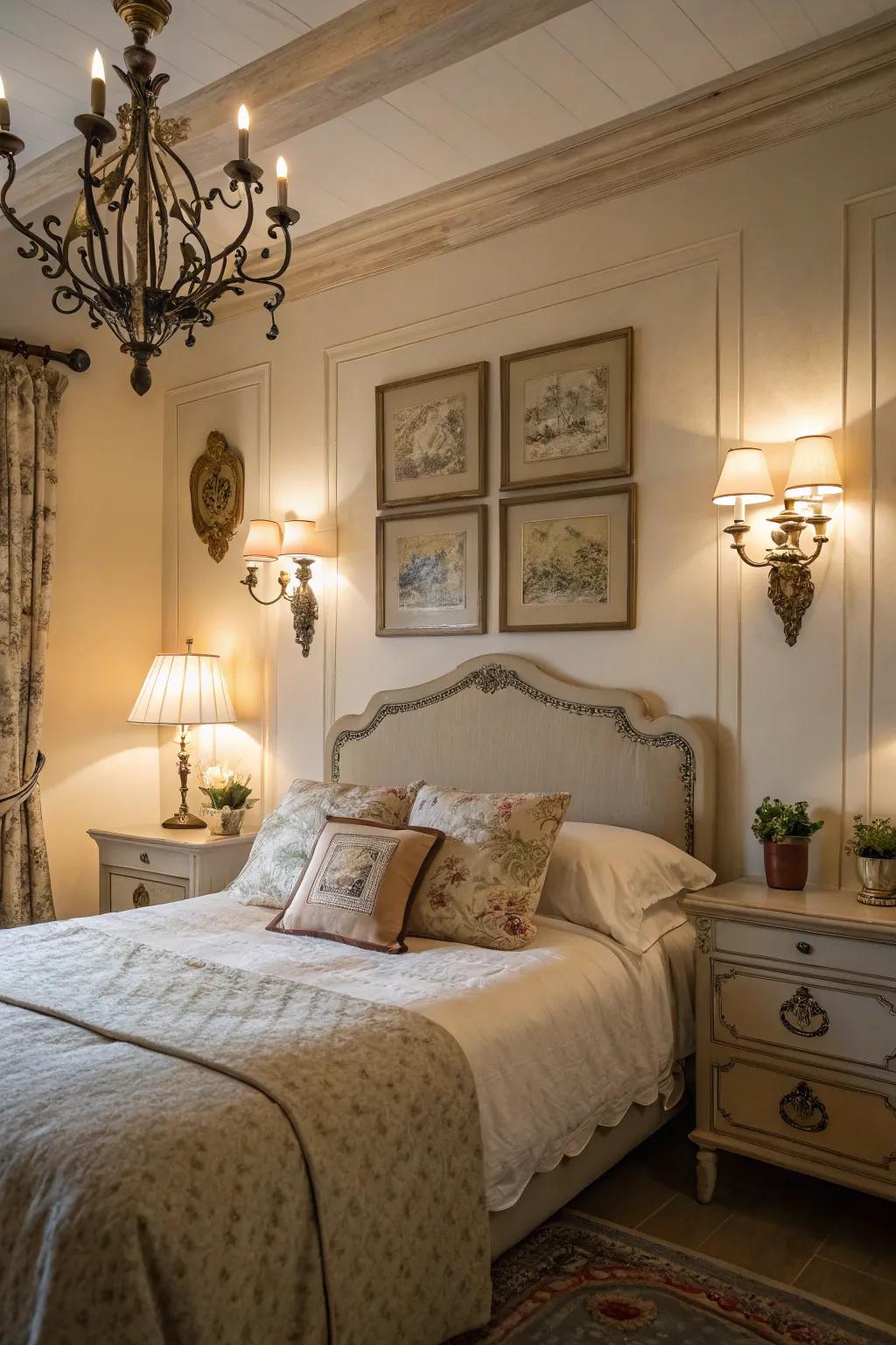 Retro lighting introduces a nostalgic, cozy ambiance.