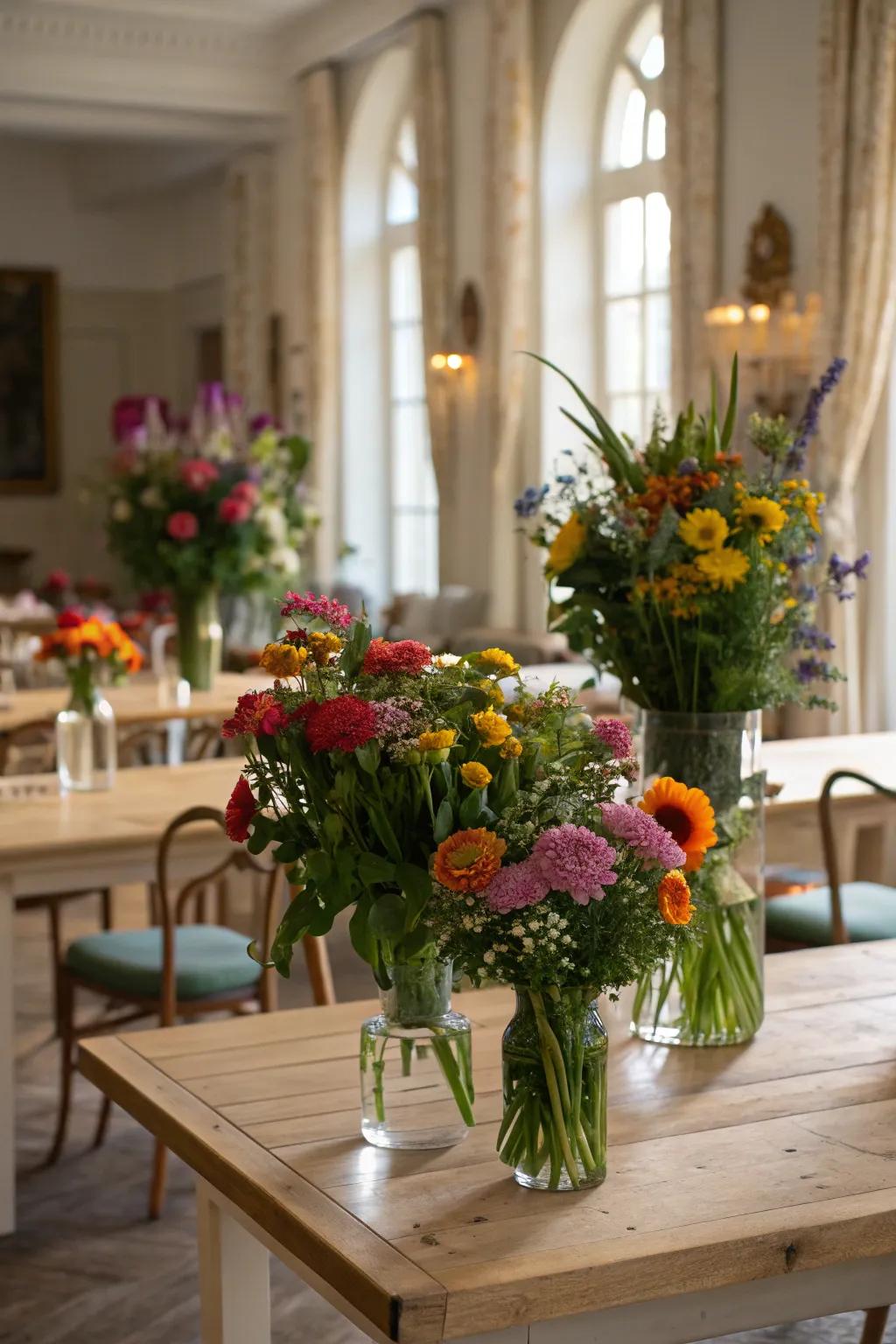 Fresh flowers infuse your space with life and color.
