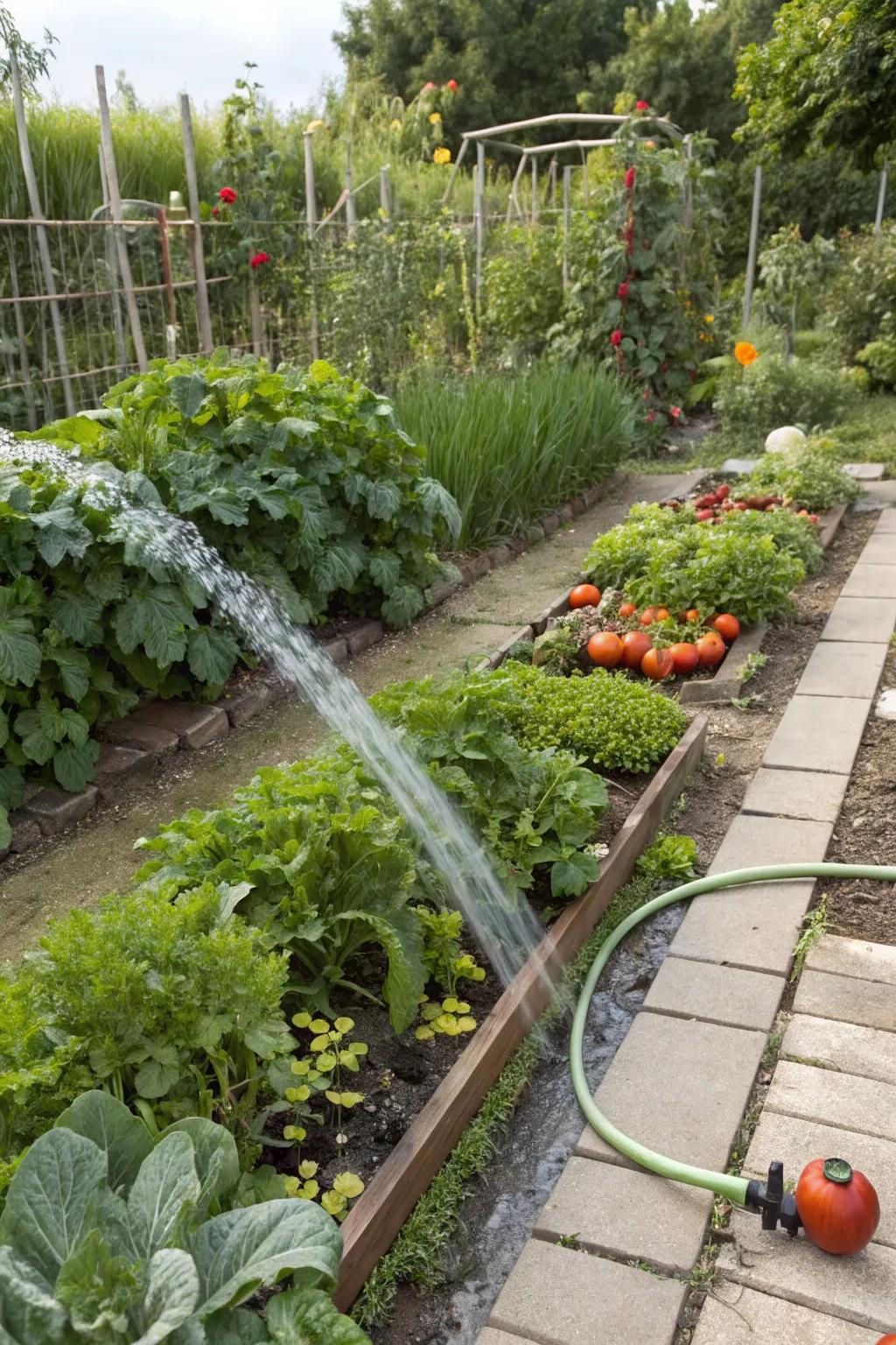 Gardens are crafted to incorporate smooth hydration points.