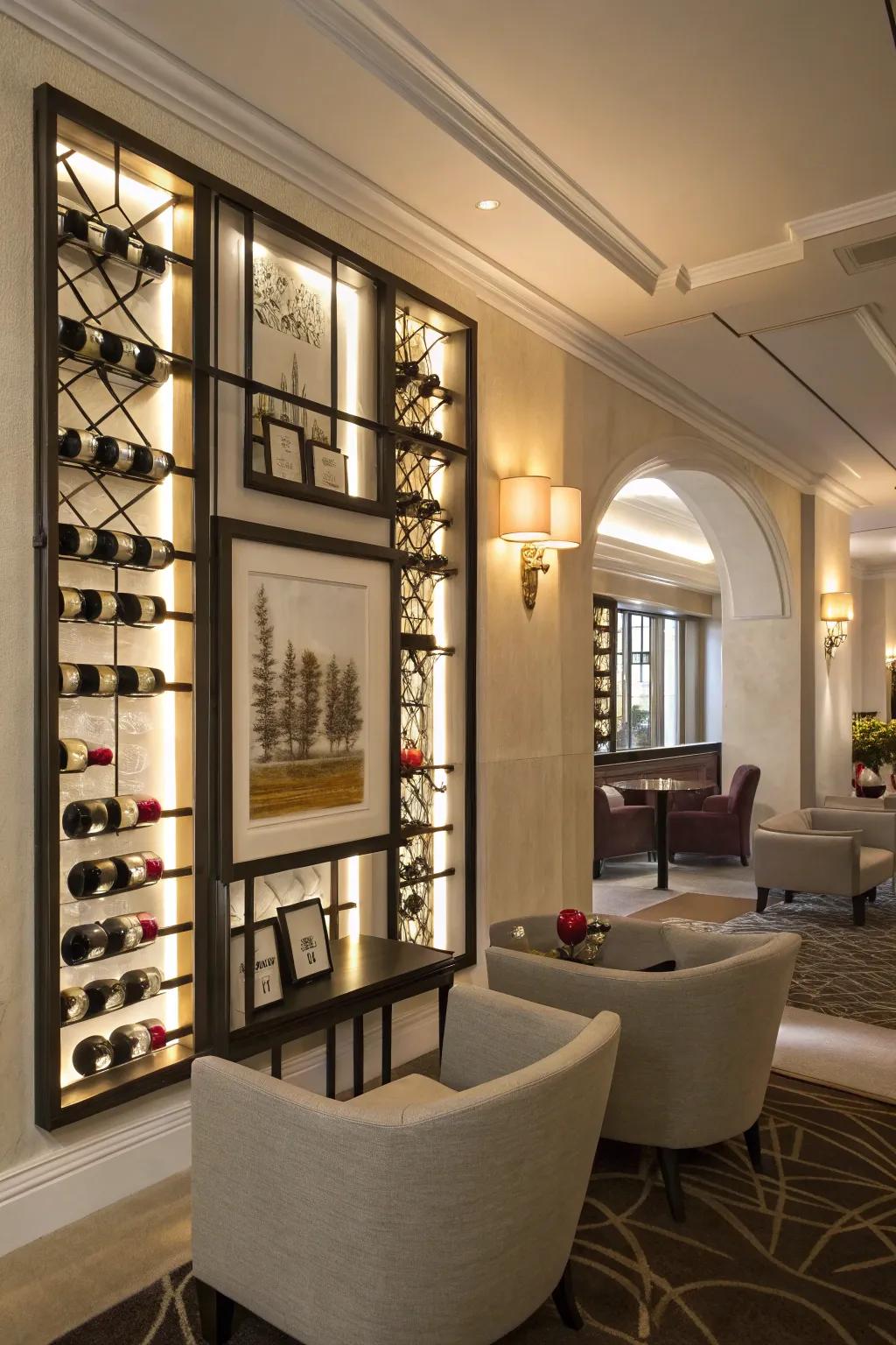 Multi-bottle frames infuse creative flair.