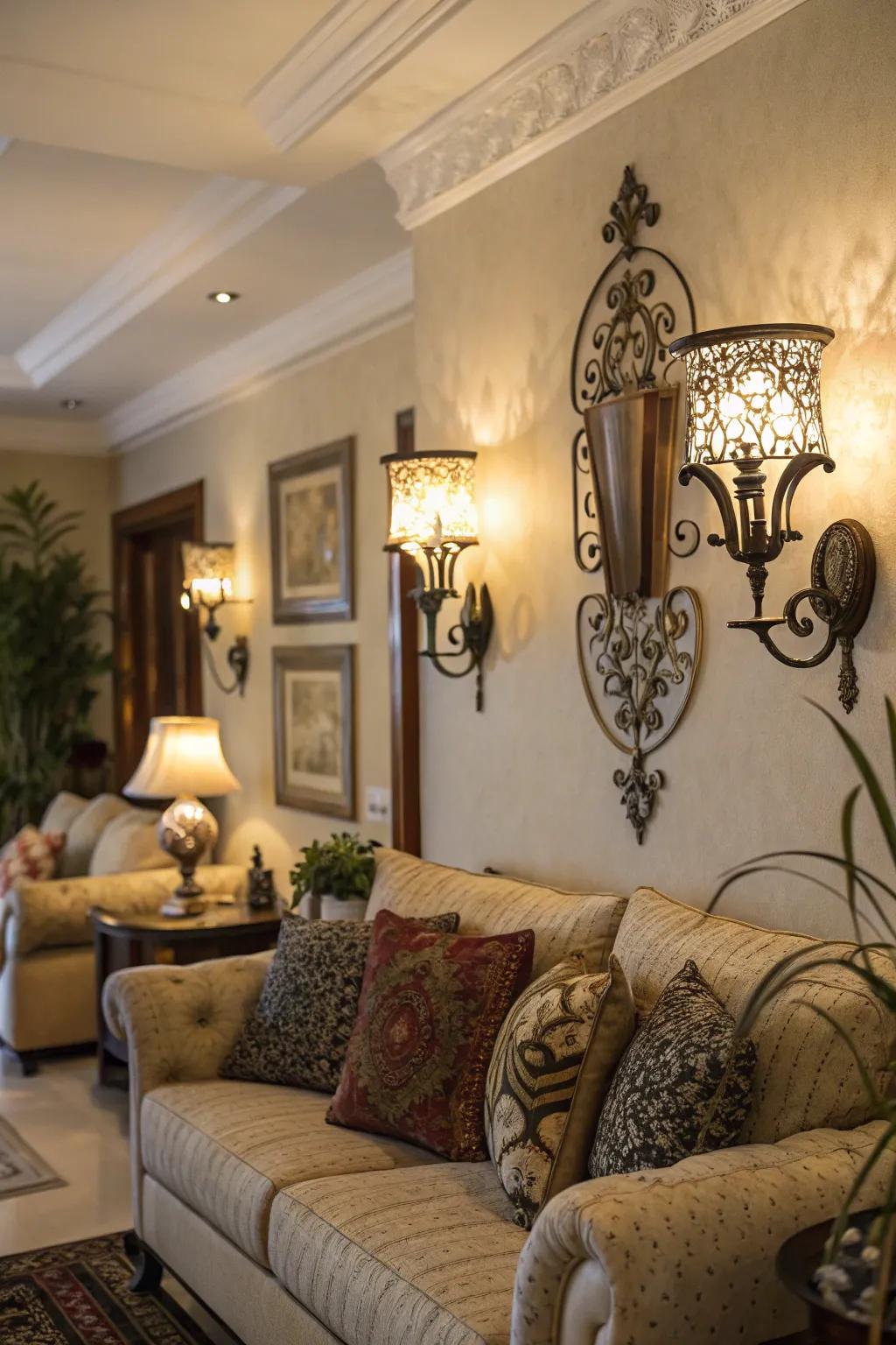 Ornamental illumination can enhance the ambiance of your space.