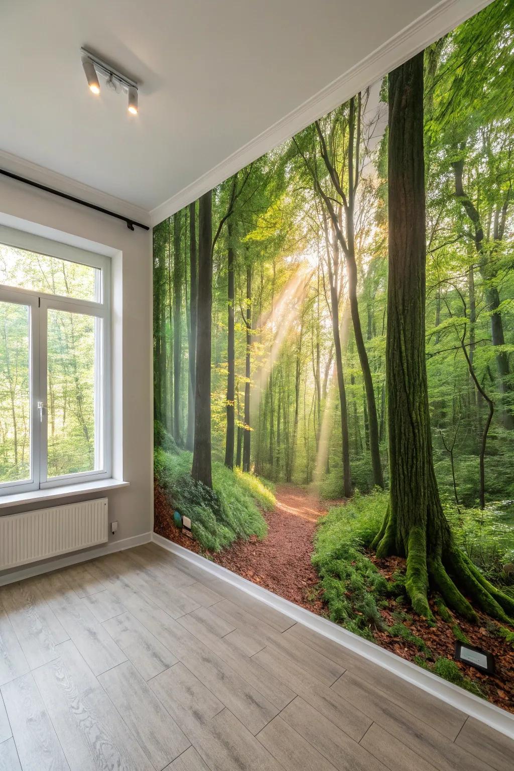 You may be transported to a magical forest by a wall painting.